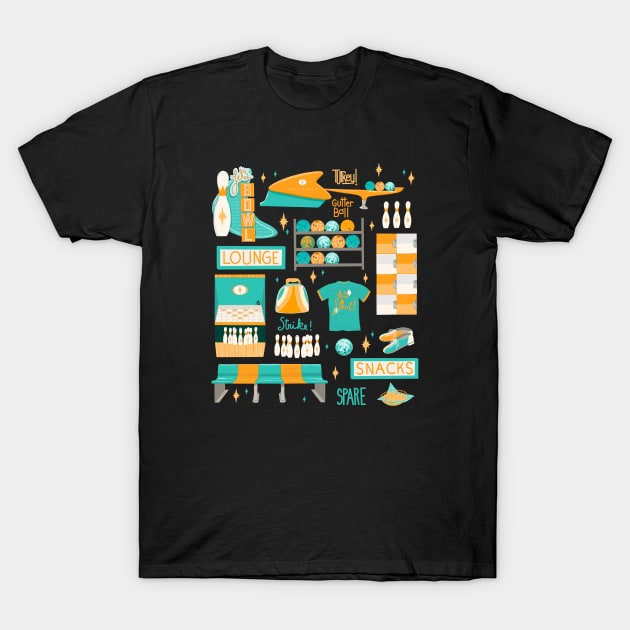 Bowling T-Shirt by jenblove